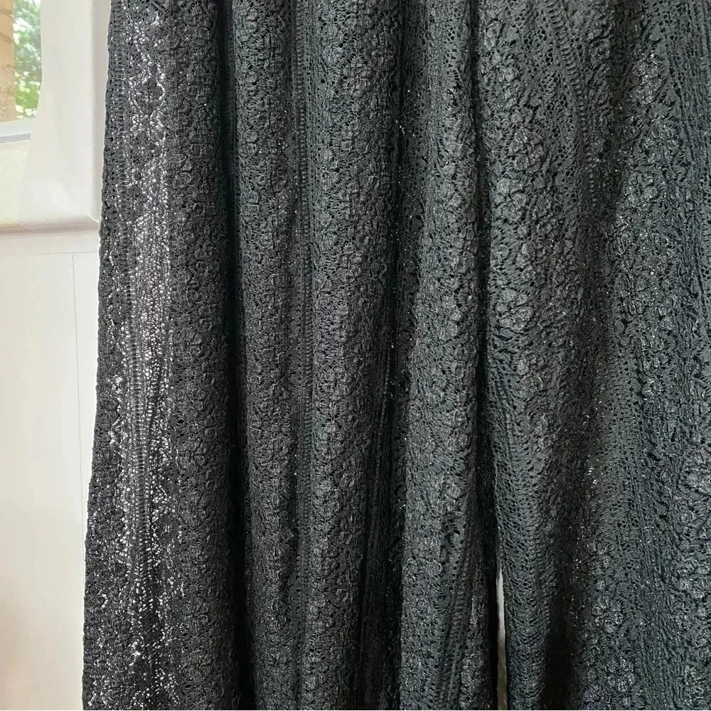 NWT Free People Muche Muchette Valentino Lace Wide-Leg Jumpsuit Black - Picture 10 of 15